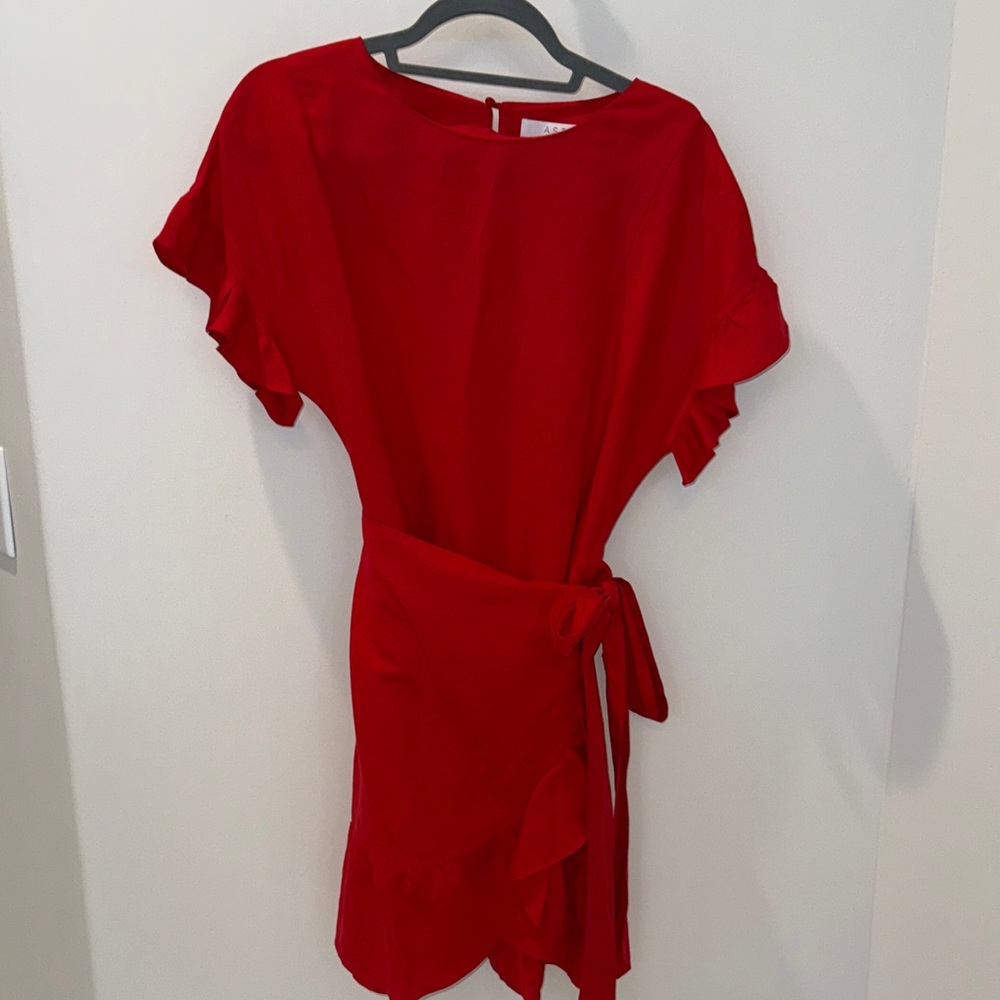 Astr Vibrant Red Dress